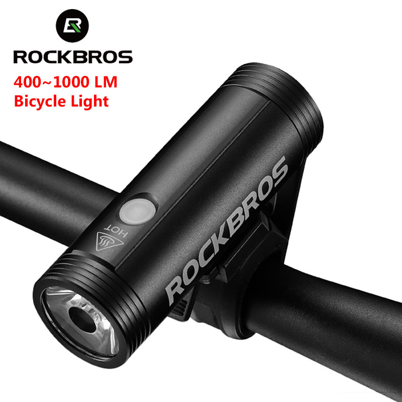 Rechargeable Bicycle Headlight 1000 Lumen - ROCKBROS Bike Light Front Cycling Flashlight