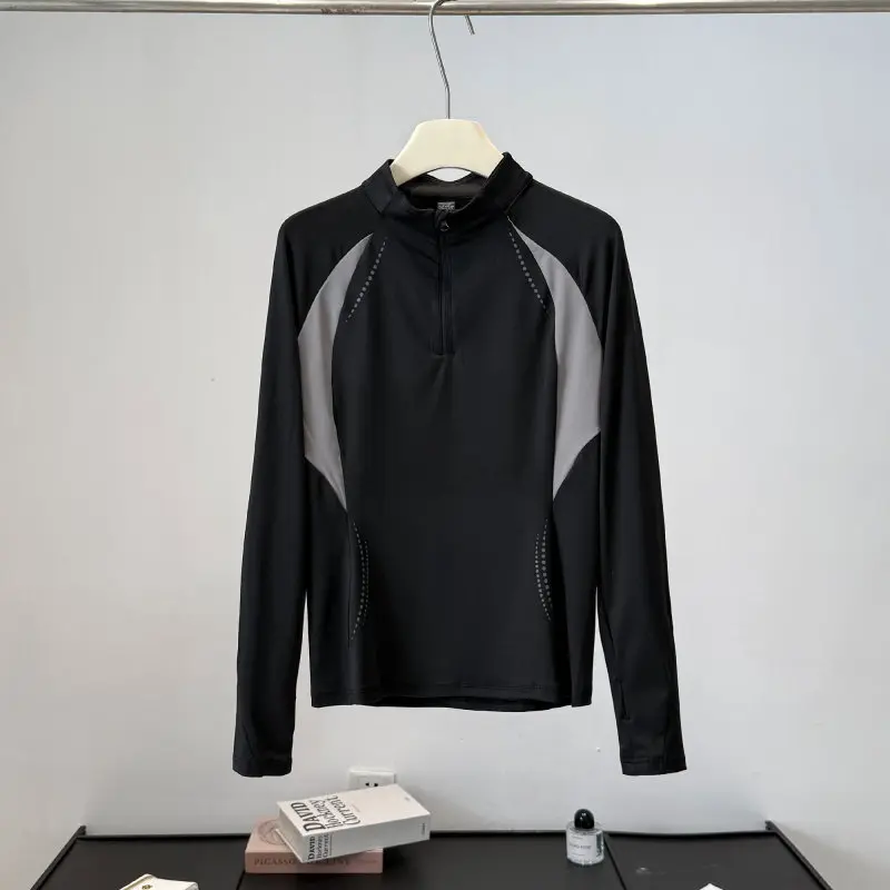 Cycling - Women's Autumn Outdoor Half-Zip Stand Collar