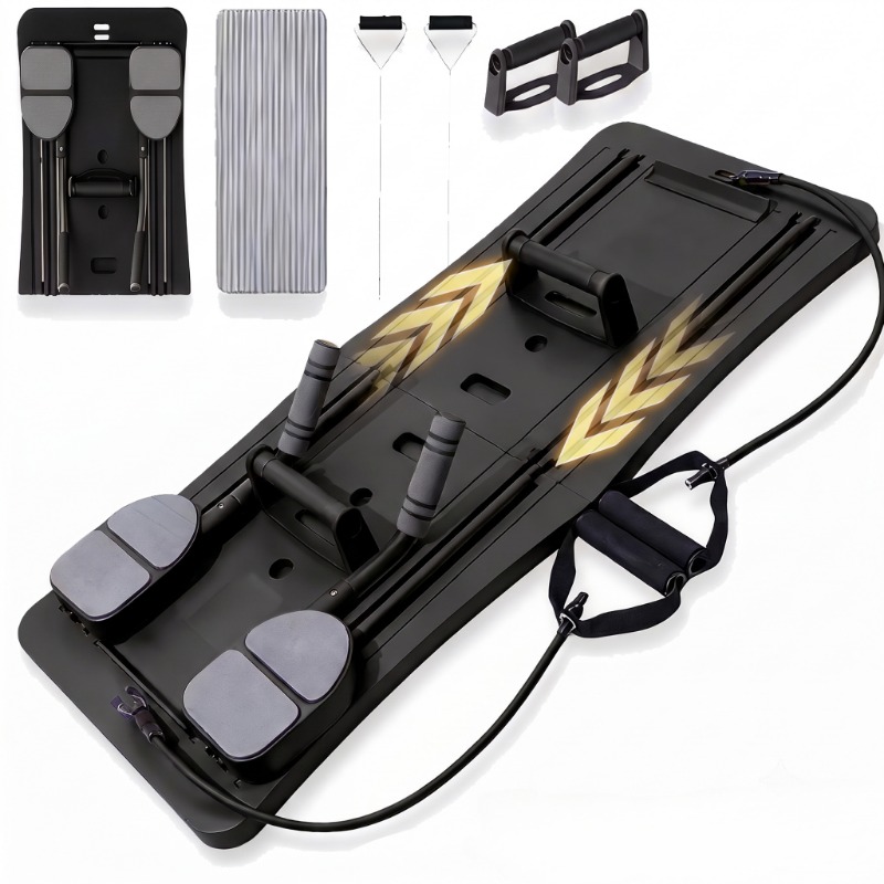 Ab Roller Wheel With Elbow Support - Multi-Functional Ab Workout Board, Foldable Core