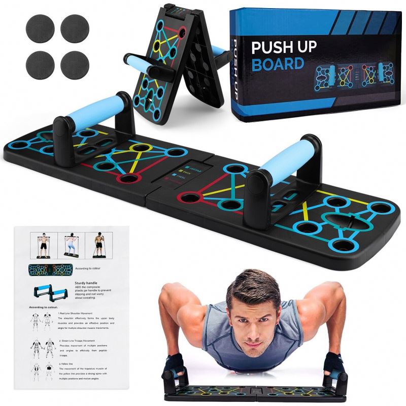 Push Up Board Foldable Multi Function - Multifunctional Foldable Exercise Equipment Push-Up Stand