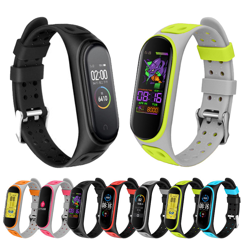 Resistance Bands Set With Handles - For Mi Band 3/4/5/6/7 Two Color