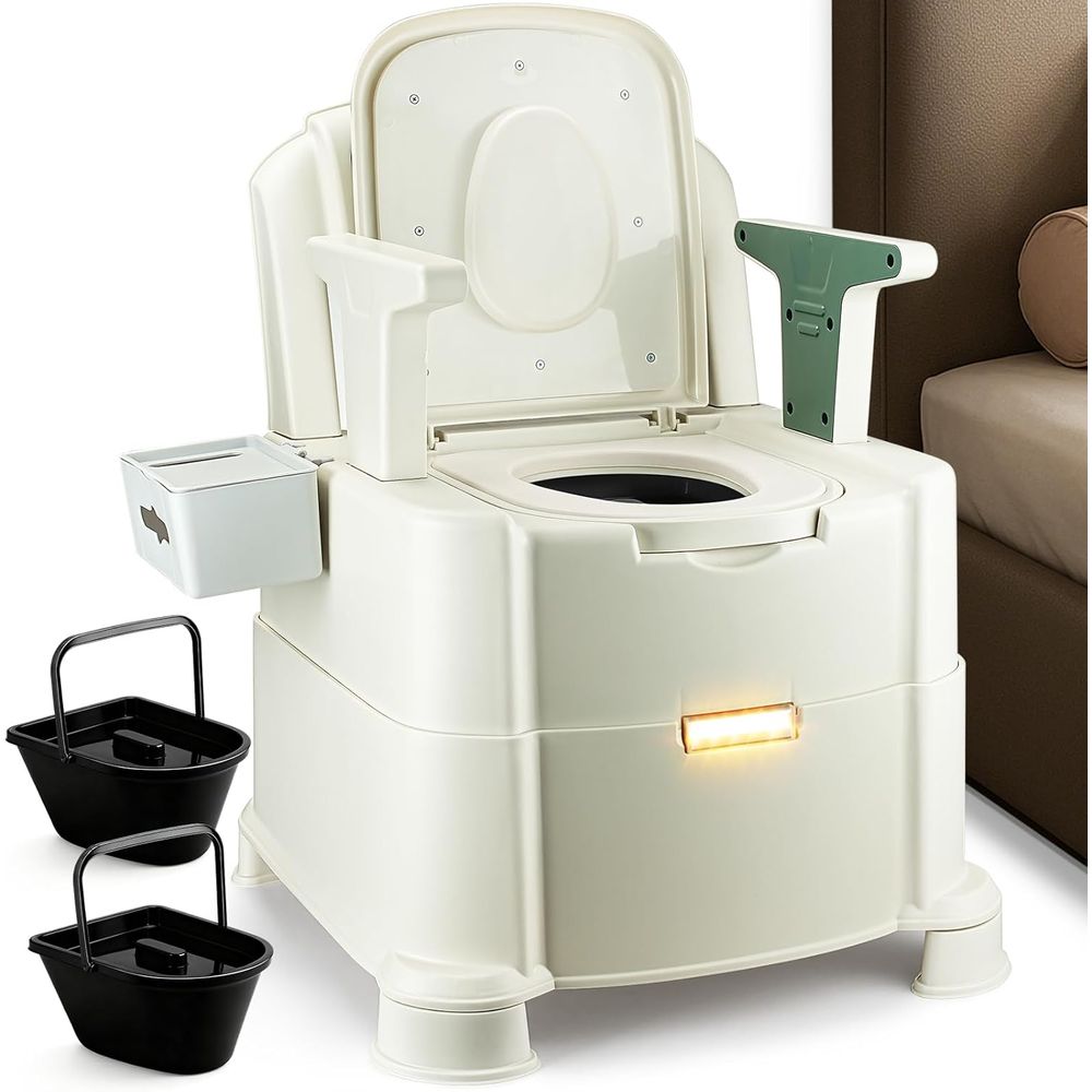 Camping - Bedside Commode, 500lbs Heavy Duty &