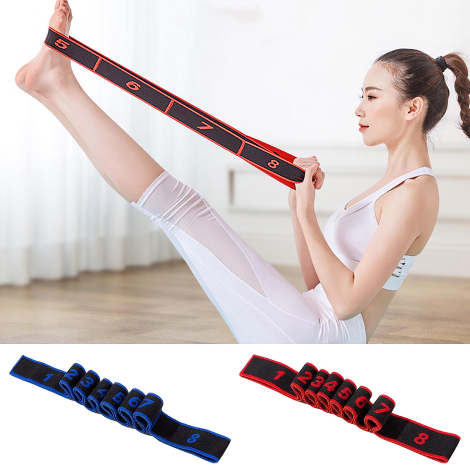 Pilates Bar Kit With Resistance Bands - Elastic Yoga Stretching Strap Portable Anti