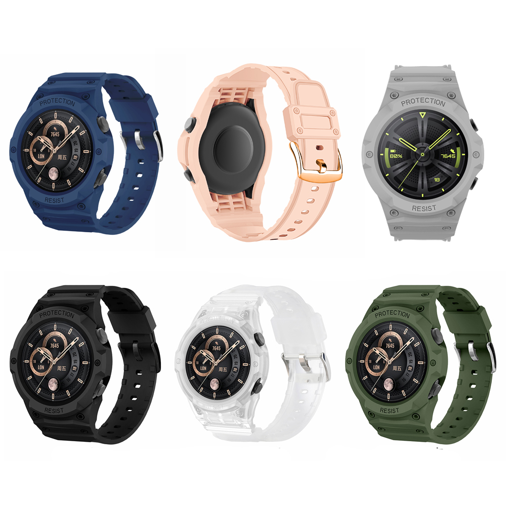 Resistance Bands Set With Handles - TPU Frame Shell Cover Wrist Watchband