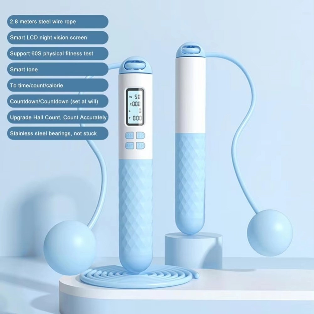 Portable Cordless Ropeless Jum - Smart Jump Rope Digital Counter recension och pris