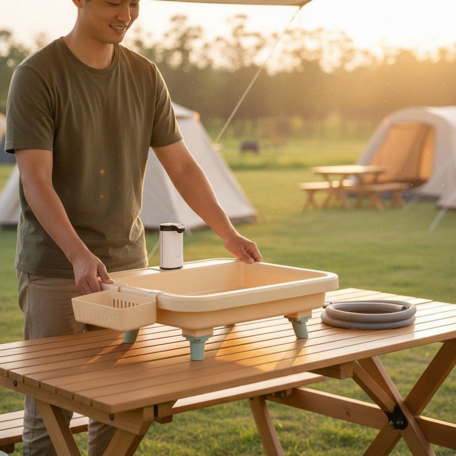 Portable Camping Sink with Bui - Camping recension och pris
