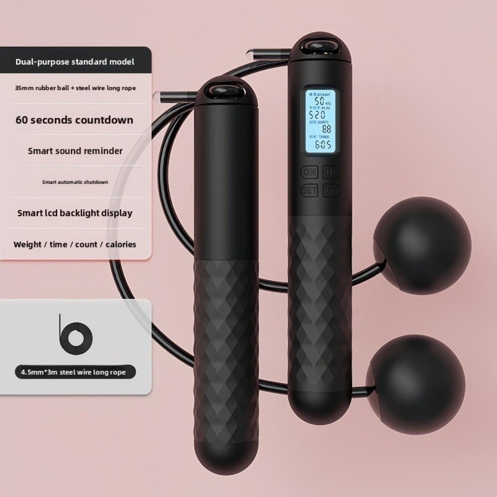 Portable Cordless Ropeless Jum - Smart Jump Rope Digital Counter recension och pris