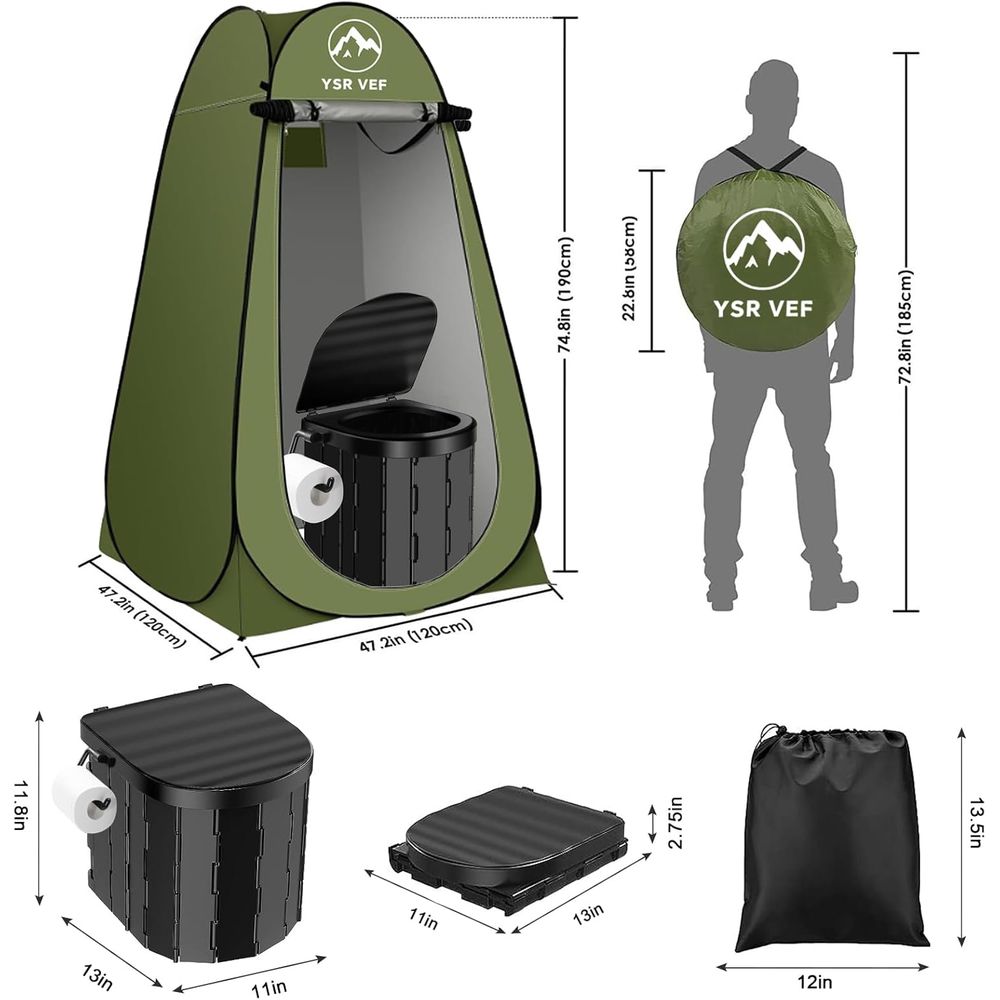 Portable Toilet Kit, Camping T - Camping recension och pris