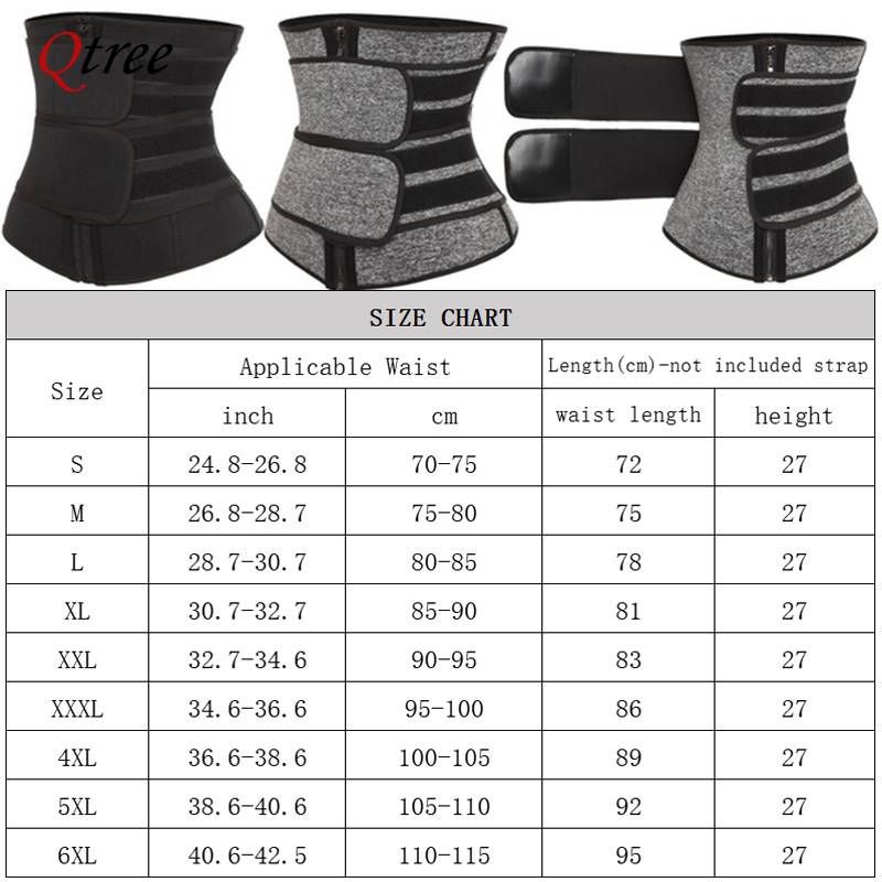 Qtree Waist Trainer Plus Size  - Sweat Waist Trainer Belt Neoprene recension och pris