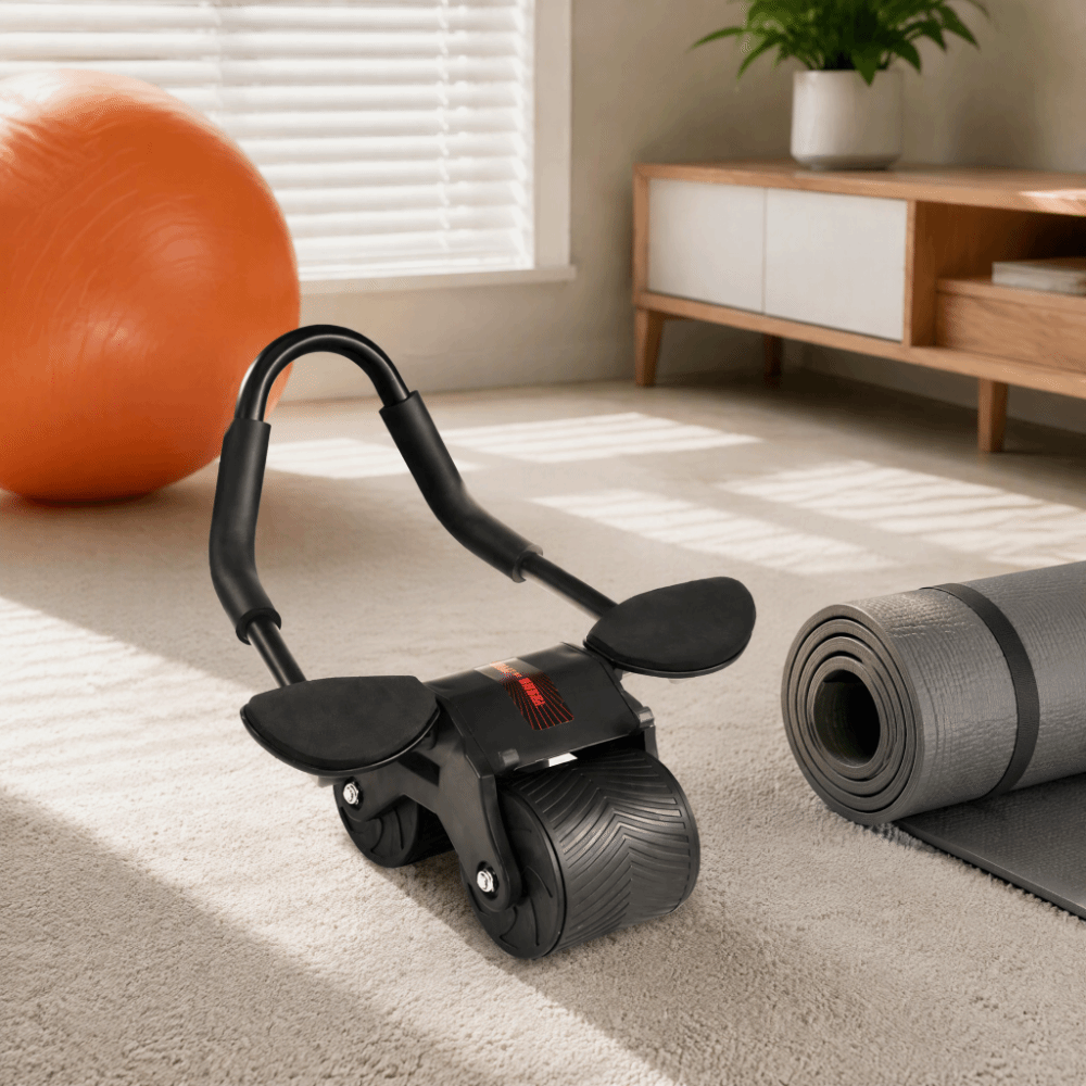 Steel ABS Automatic Rebound Ab - Ab Roller Wheel With Elbow Support recension och pris