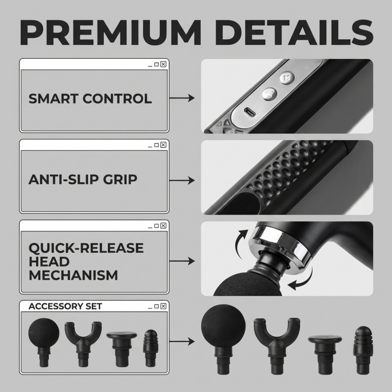 Electric Muscle Massage Gun wi - Electric Massage Gun Deep Tissue recension och pris