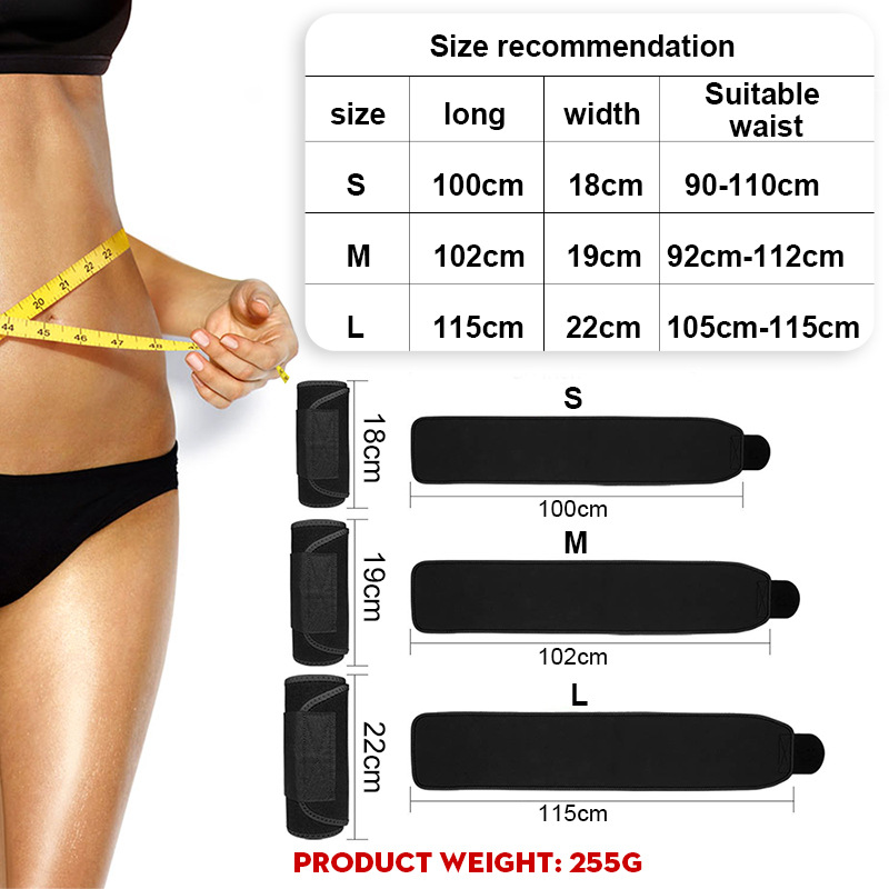 1PC Waist Trimmer Belt Weight  - Sweat Waist Trainer Belt Neoprene recension och pris