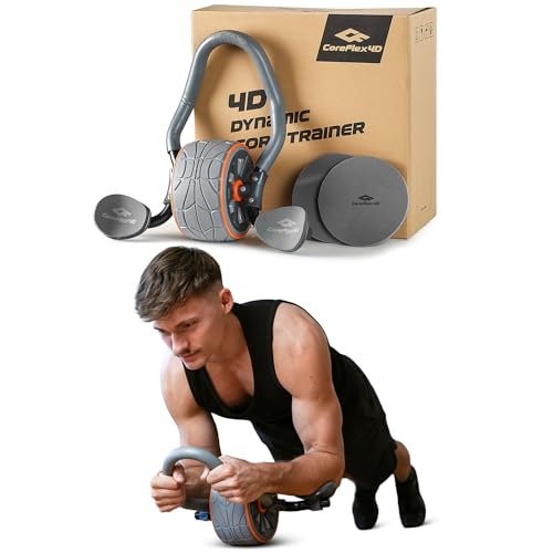 CoreFlex4D Ab Roller Wheel wit - Ab Roller Wheel With Elbow Support recension och pris