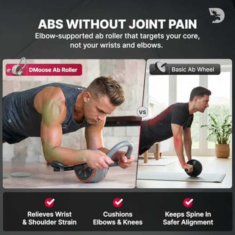 Ab Roller Wheel with Elbow Sup - Ab Roller Wheel With Elbow Support recension och pris