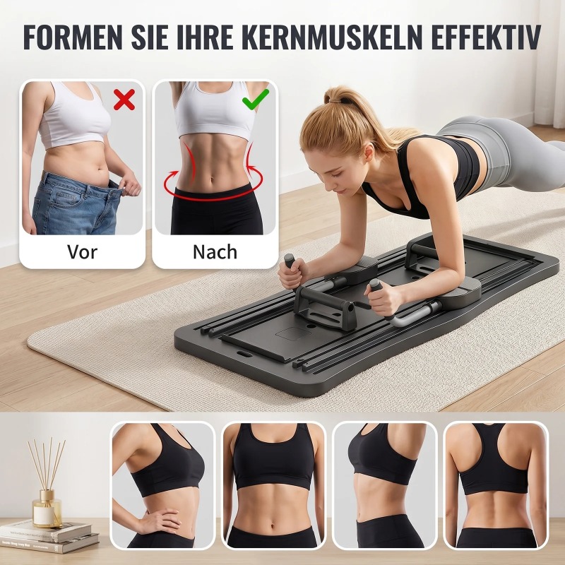 Multi-Functional Ab Workout Bo - Ab Roller Wheel With Elbow Support recension och pris