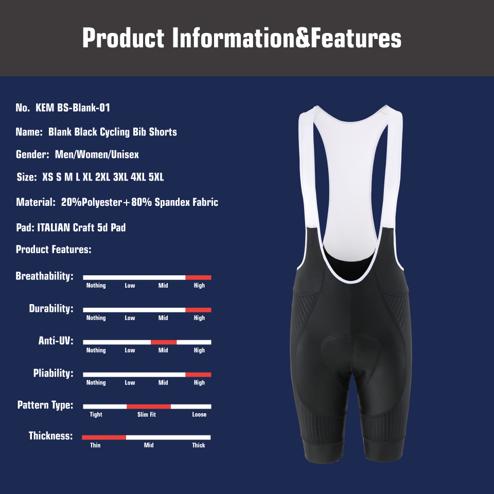 KEMALOCE Red Cycling Jersey Me - Padded Cycling Shorts 5D Gel recension och pris