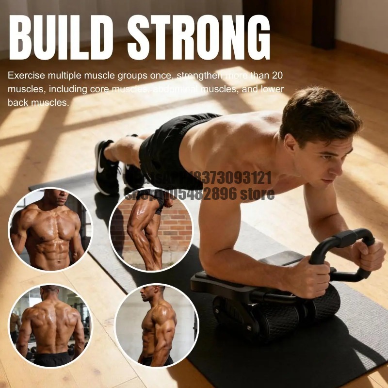 2 in 1 Ab Wheel Roller with El - Ab Roller Wheel With Elbow Support recension och pris