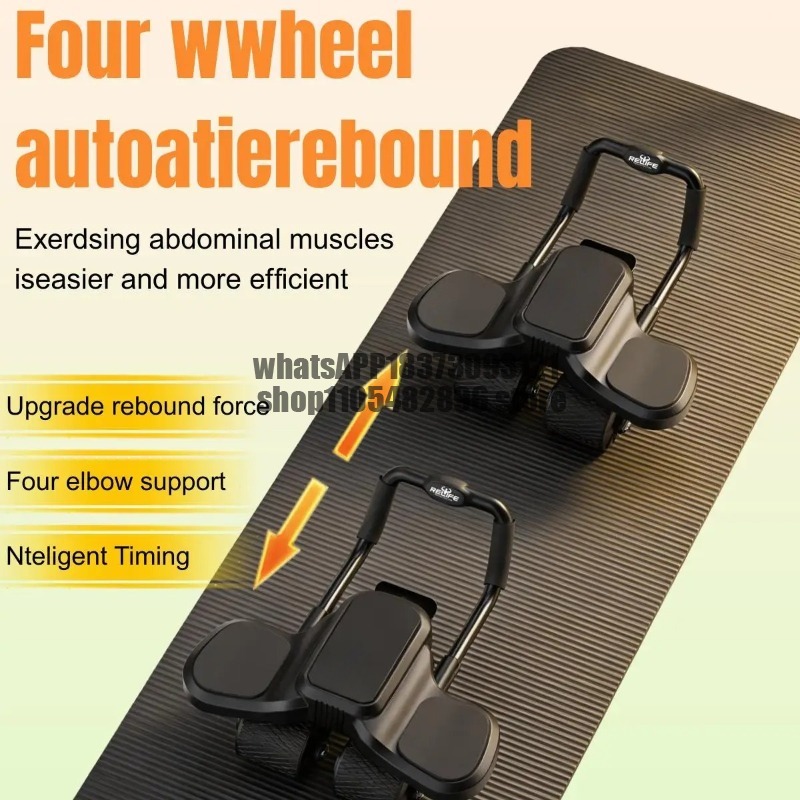 2 in 1 Ab Wheel Roller with El - Ab Roller Wheel With Elbow Support recension och pris