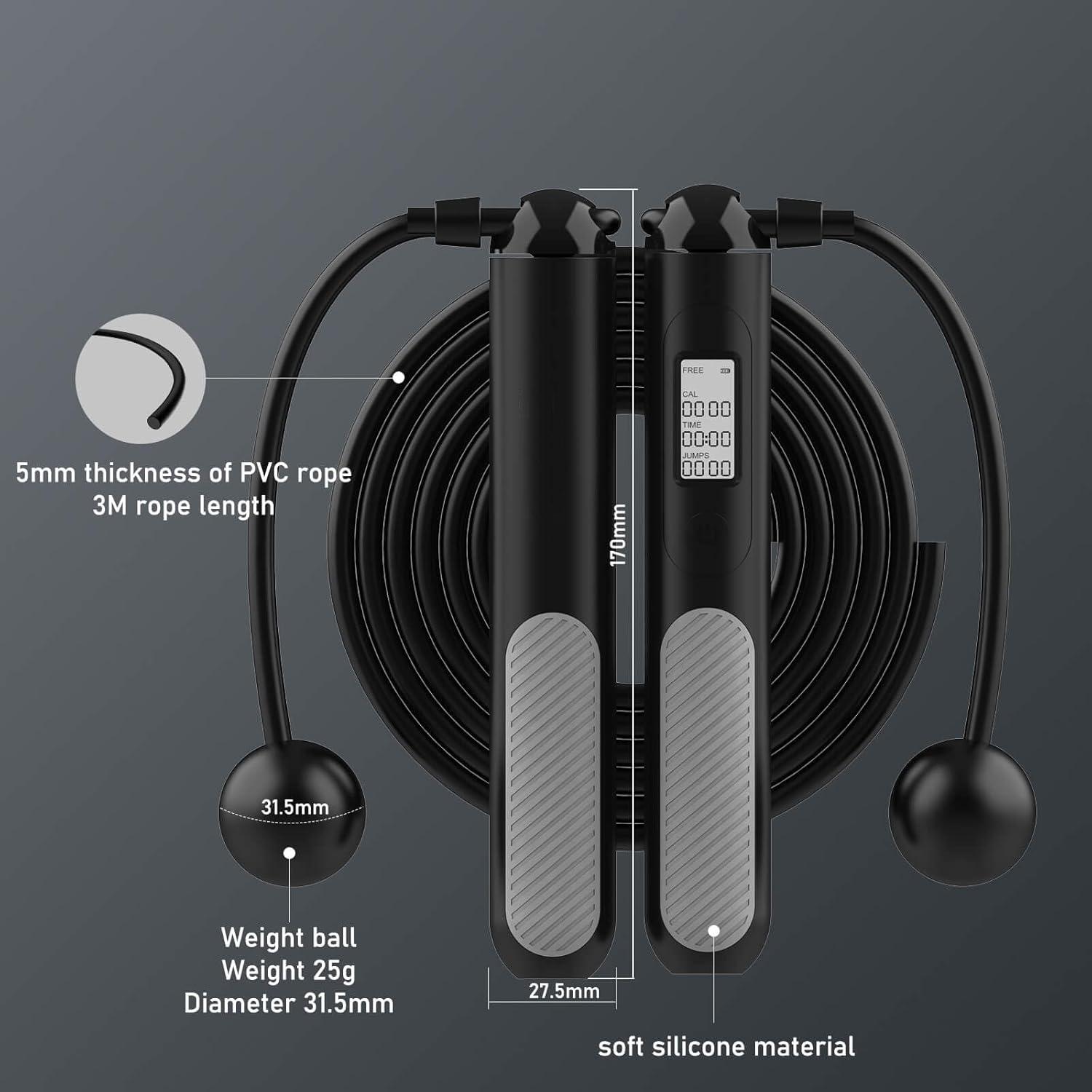 2-in-1 Smart Digital Weighted  - Smart Jump Rope Digital Counter recension och pris
