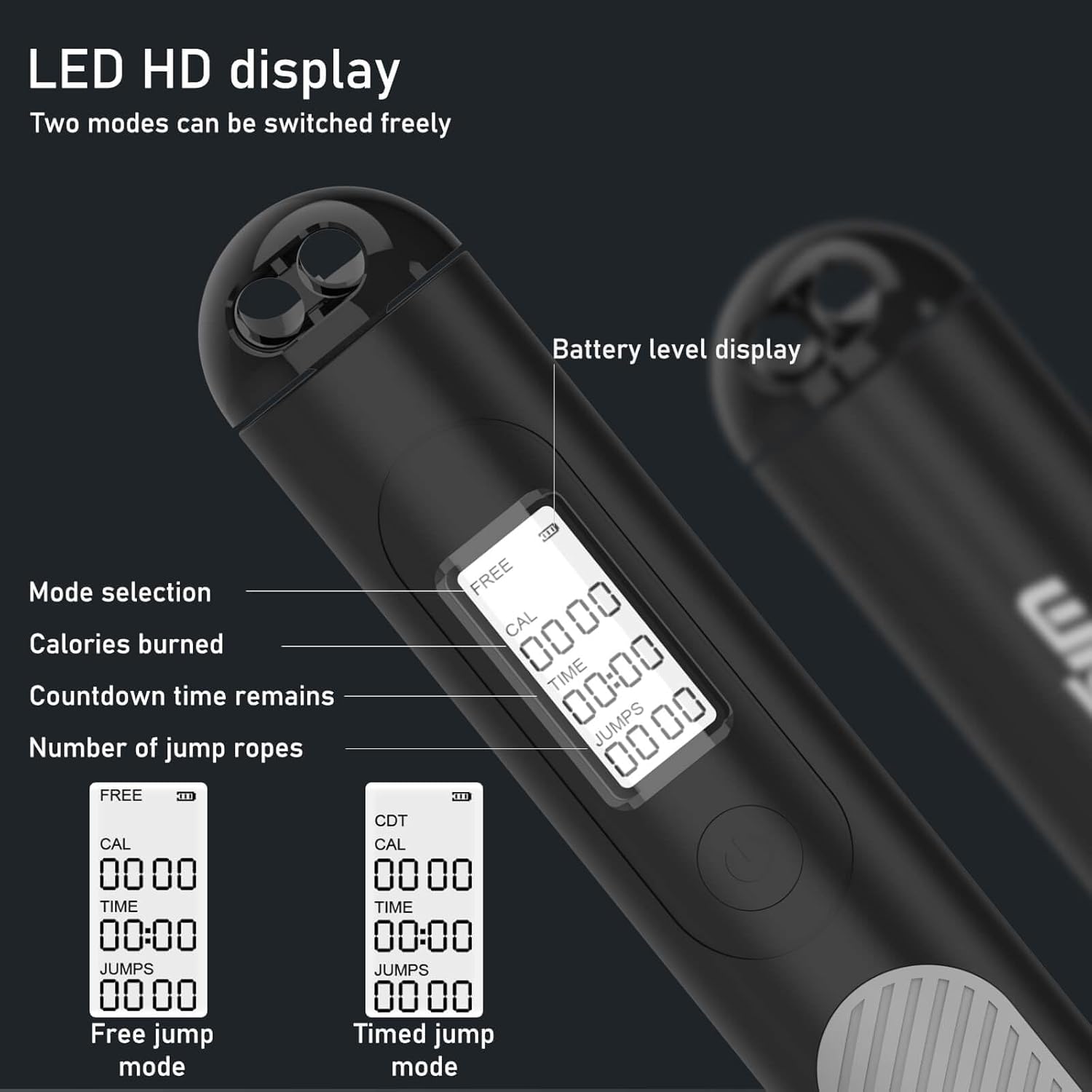 2-in-1 Smart Digital Weighted  - Smart Jump Rope Digital Counter recension och pris