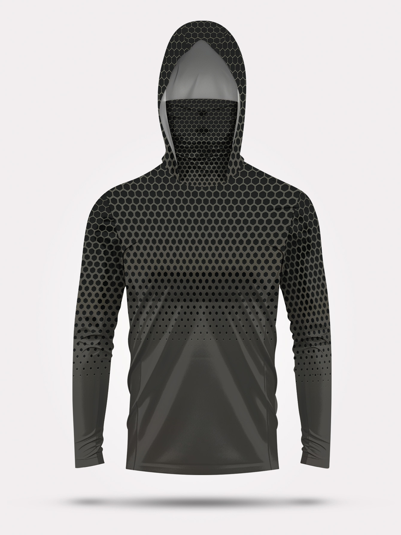 Men Hood Fishing Shirt long sl - Fishing recension och pris