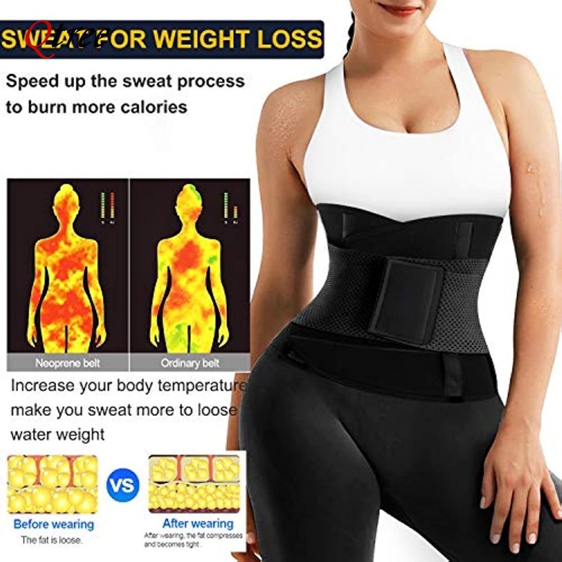 Qtree Hot Neoprene Waist Train - Sweat Waist Trainer Belt Neoprene recension och pris
