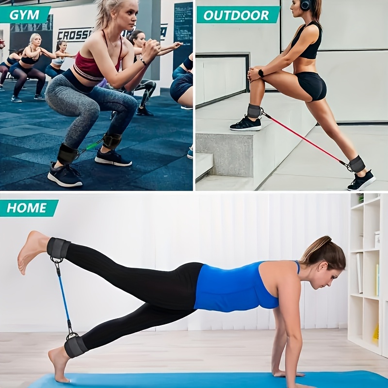 5Pcs Ankle Resistance Bands,An - Pilates Bar Kit With Resistance Bands recension och pris