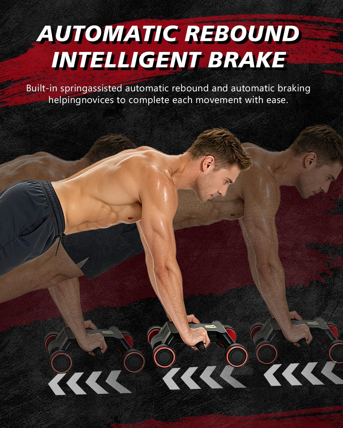 Ab Roller Wheel, Ab Roller, Up - Ab Roller Wheel With Elbow Support recension och pris