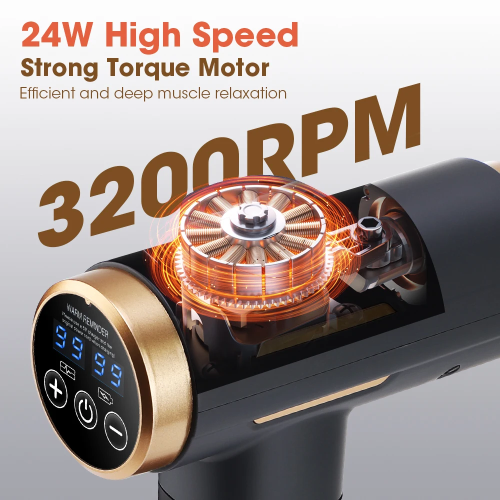 Electric Fascia Gun 99 Levels  - Electric Massage Gun Deep Tissue recension och pris