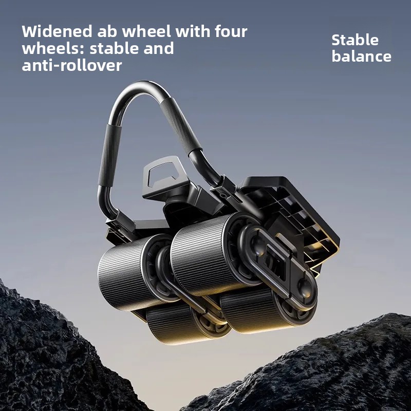 Auto Rebound 4 Wheel Ab Roller - Ab Roller Wheel With Elbow Support recension och pris
