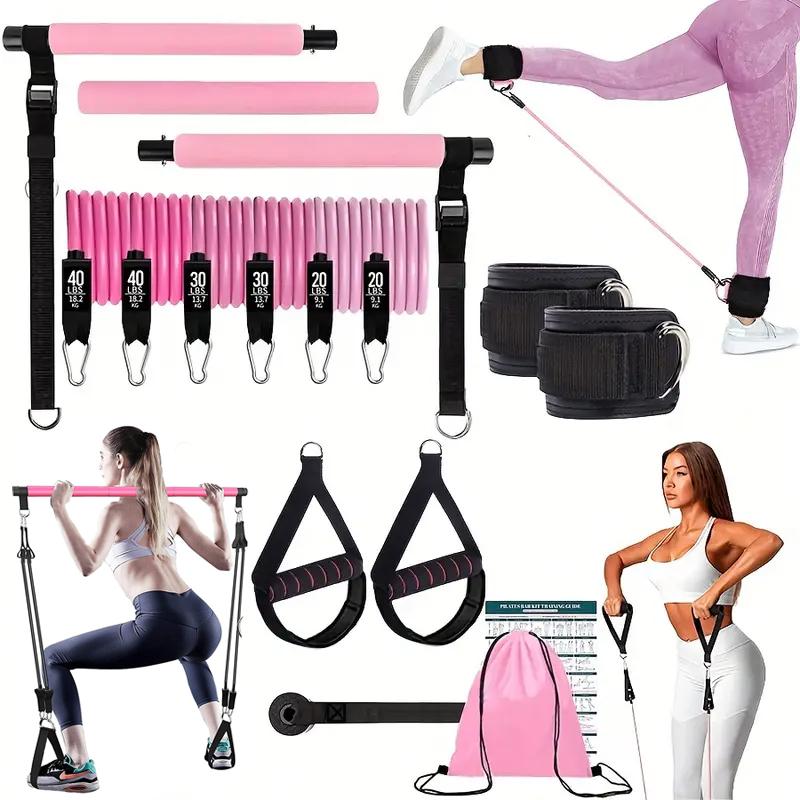 Multifunctional Pilates Bar Ki - Pilates Bar Kit With Resistance Bands recension och pris