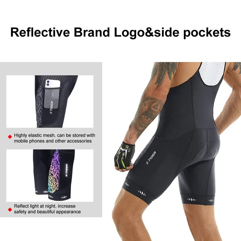 Cycling Bib Shorts 5D Gel Pad  - Padded Cycling Shorts 5D Gel recension och pris