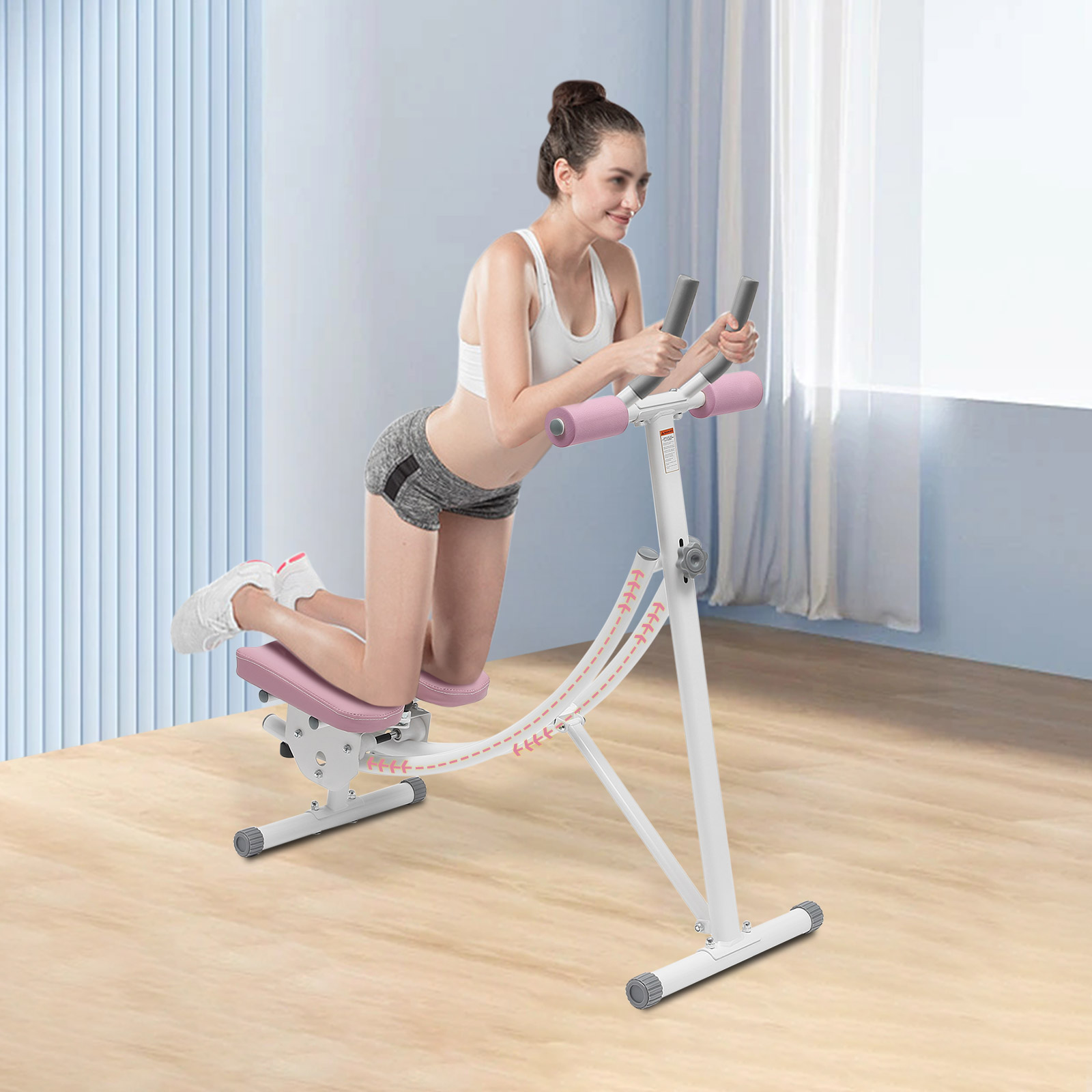 Ab Workout Machine Adjustable  - Ab Roller Wheel With Elbow Support recension och pris