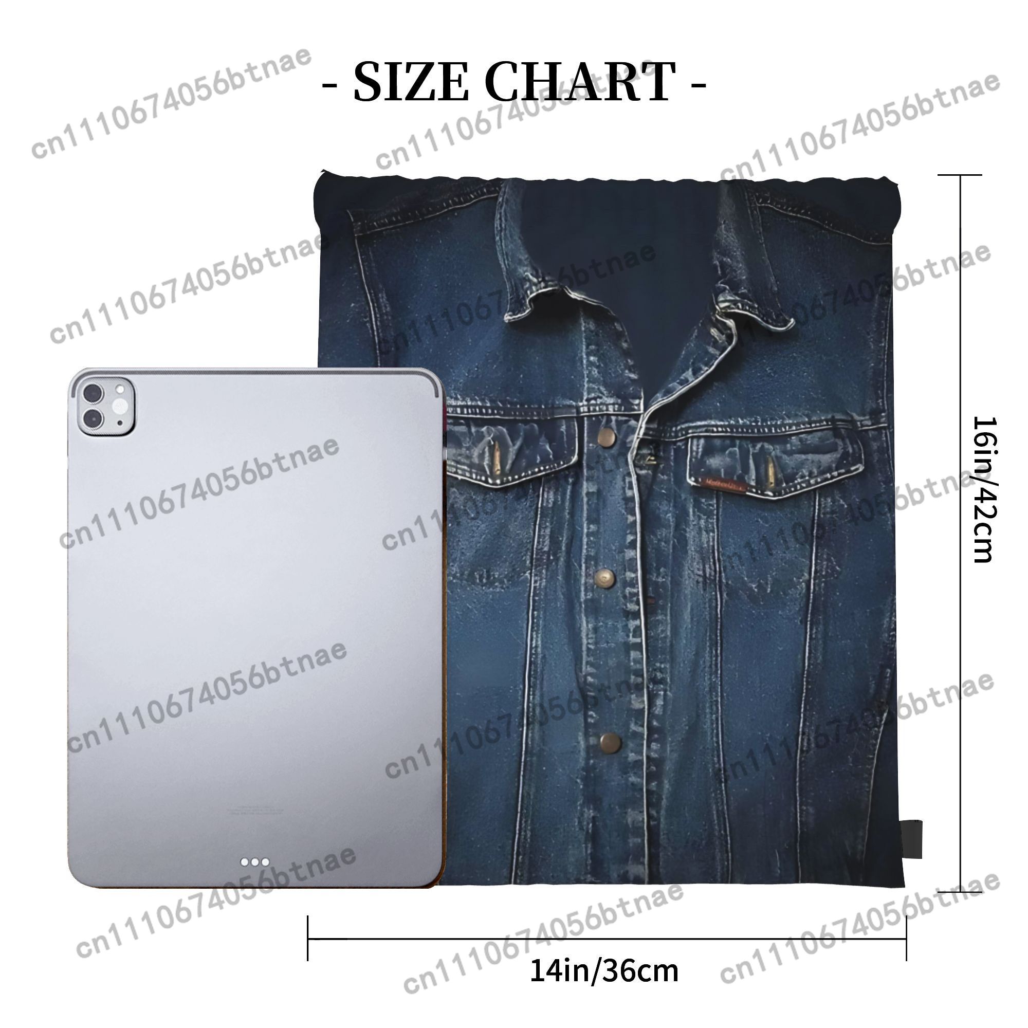 Denim Fashion Printed Drawstri - Cycling recension och pris