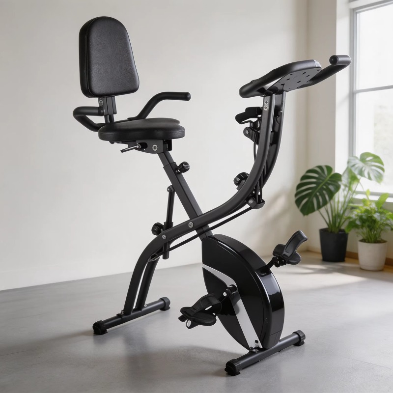 Home Fitness Folding Exercise  - Exercise Bike Magnetic Resistance recension och pris