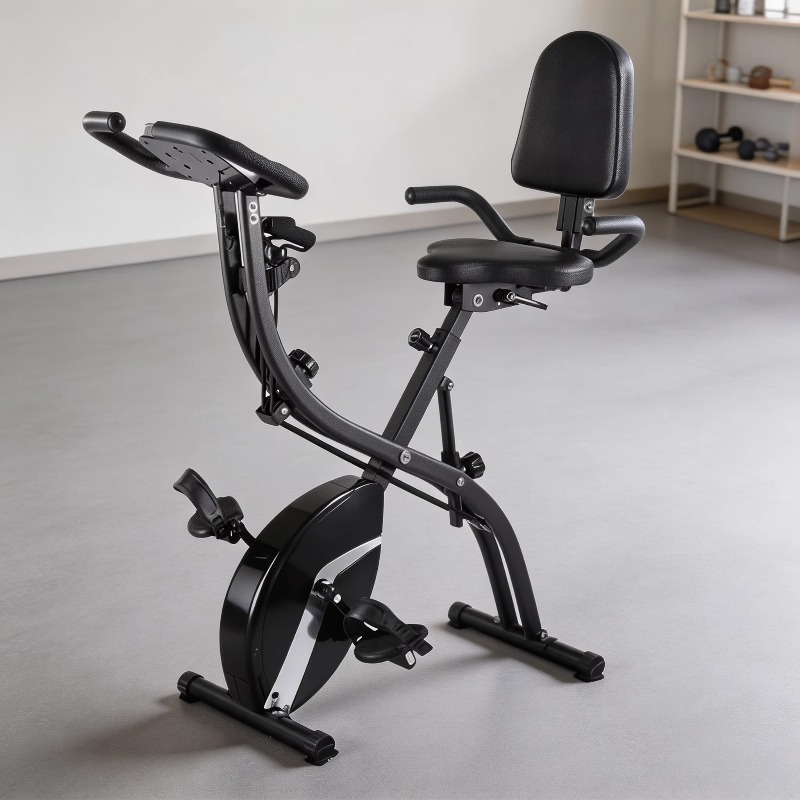 Home Fitness Folding Exercise  - Exercise Bike Magnetic Resistance recension och pris