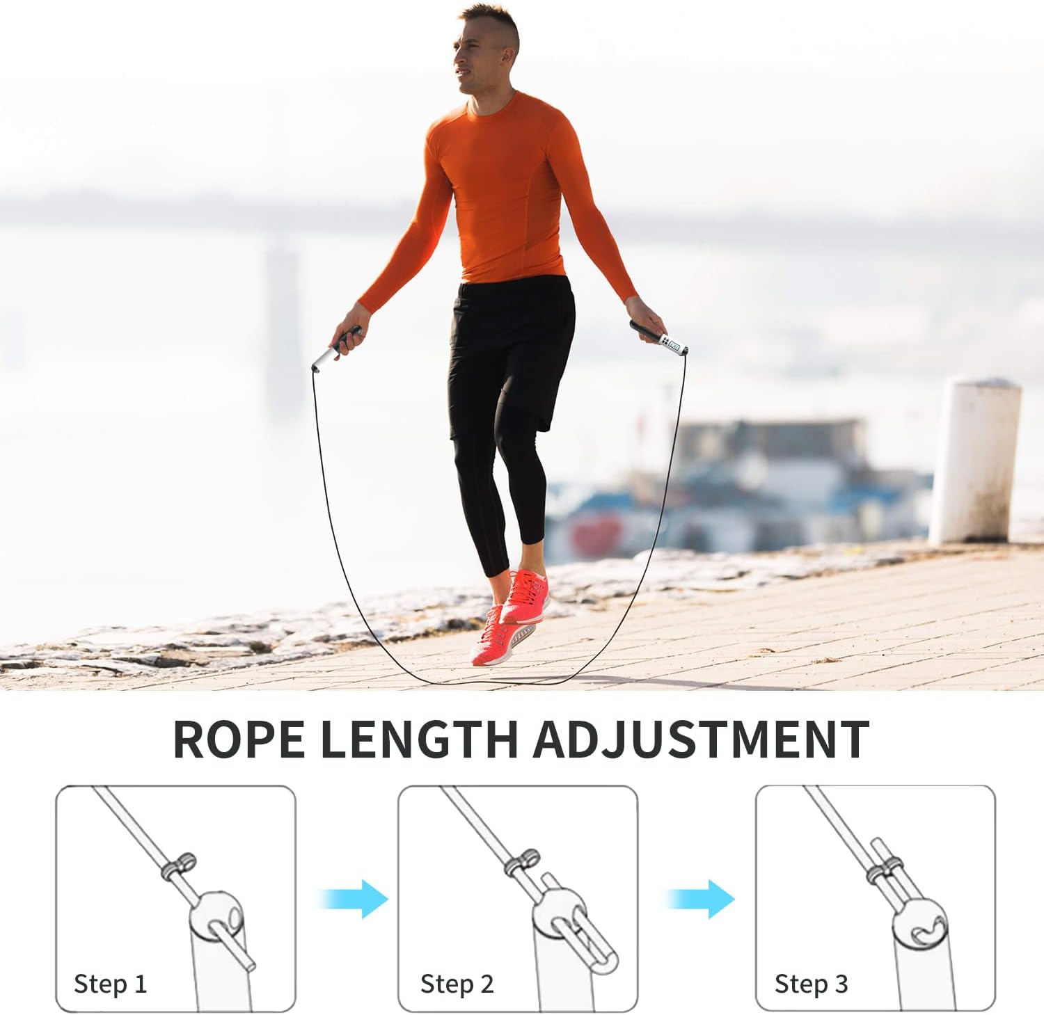 6cm Cordless Skipping Rope Wit - Smart Jump Rope Digital Counter recension och pris