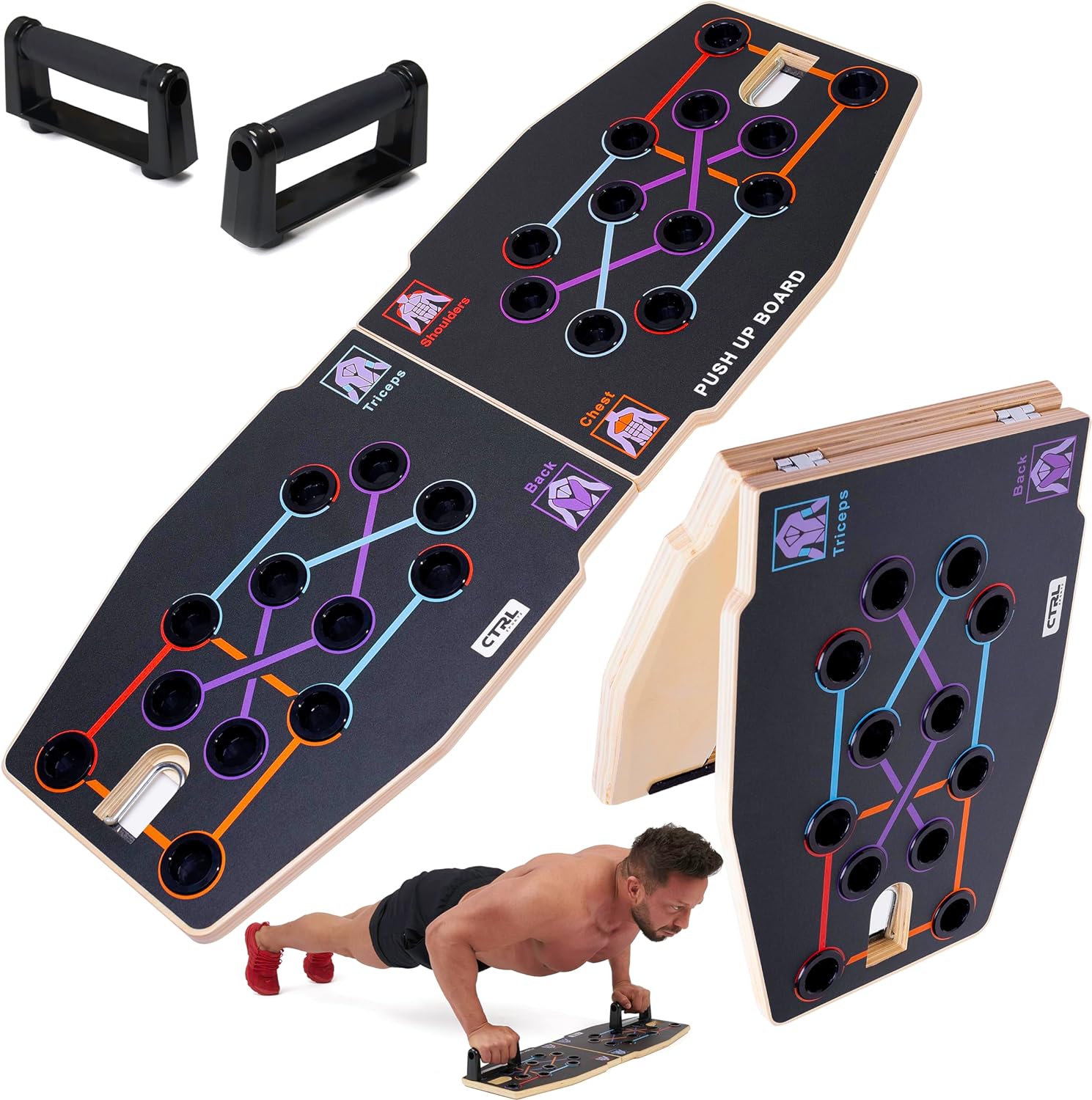 Multifunctional Foldable Woode - Push Up Board Foldable Multi Function recension och pris