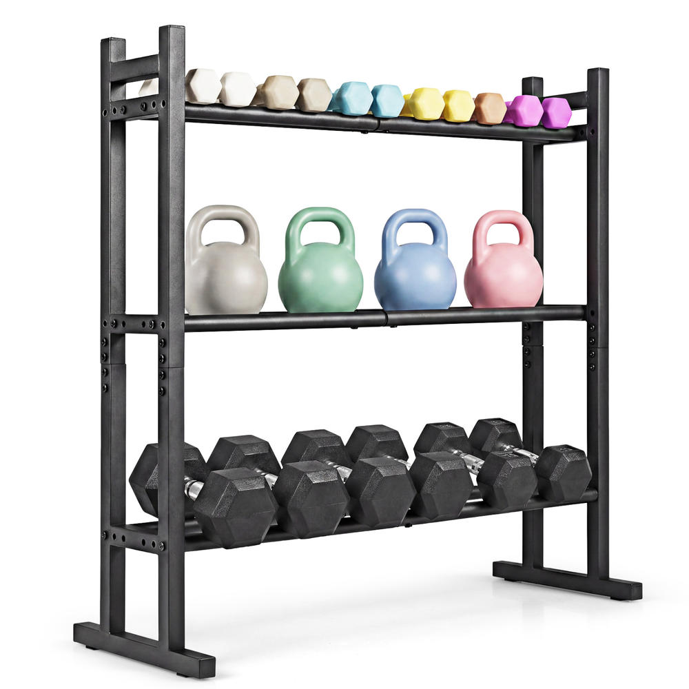 Heavy Duty 3-Tier Dumbbell Rac - Fitness Equipment recension och pris