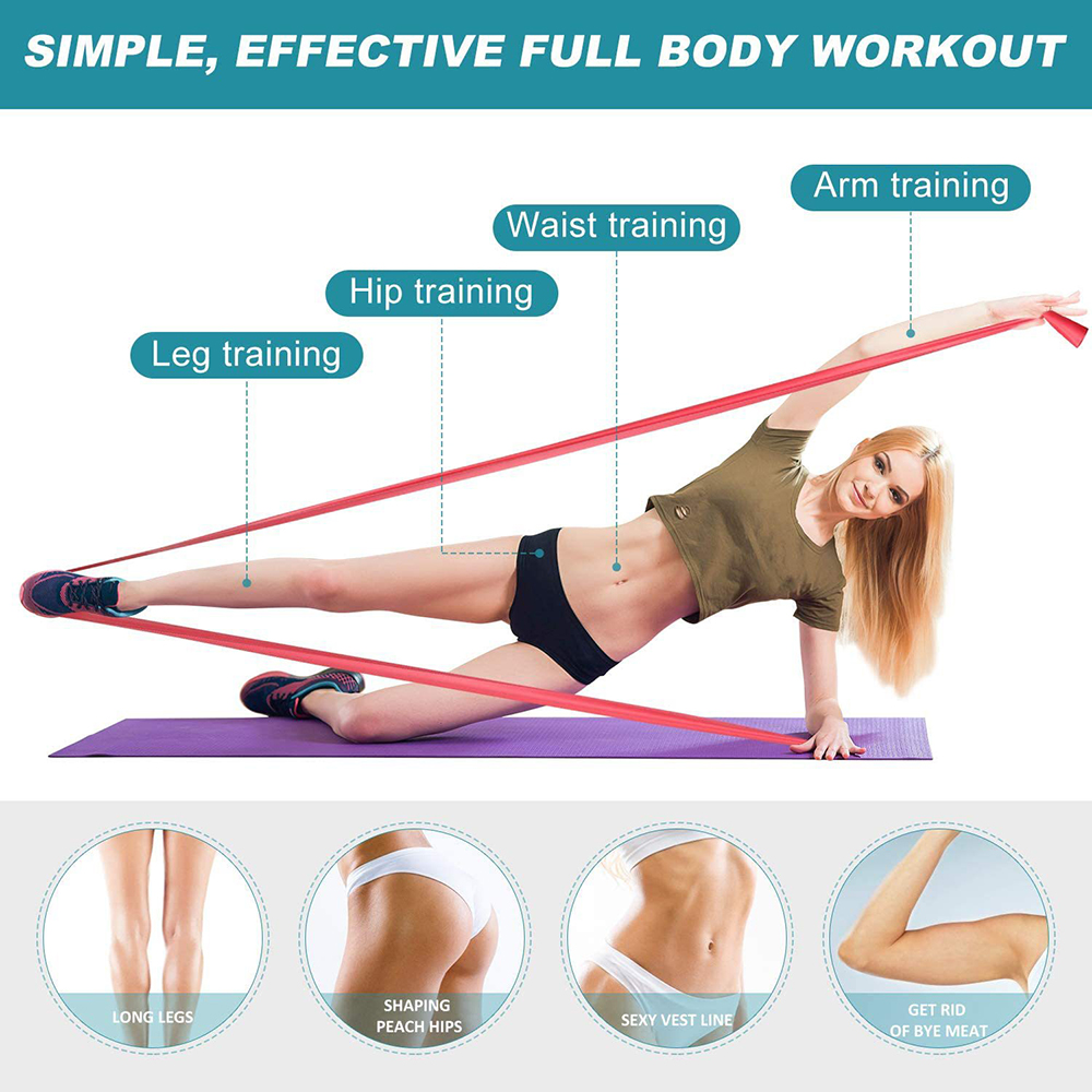 Yoga Sport Resistance Bands Pi - Pilates Bar Kit With Resistance Bands recension och pris