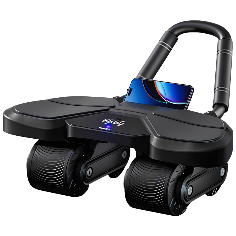 Black Ab Wheel Roller with Elb - Ab Roller Wheel With Elbow Support recension och pris
