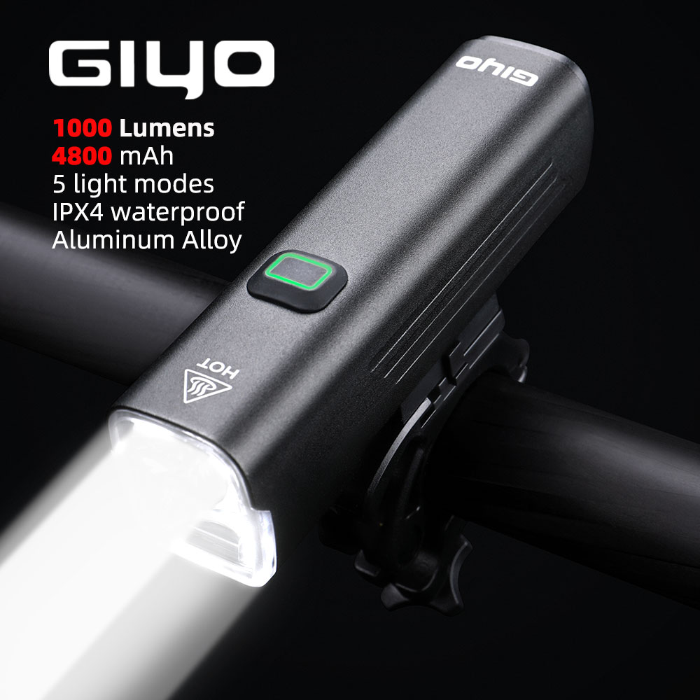 GIYO 1000 Lumens Bicycle Light - Rechargeable Bicycle Headlight 1000 Lumen recension och pris