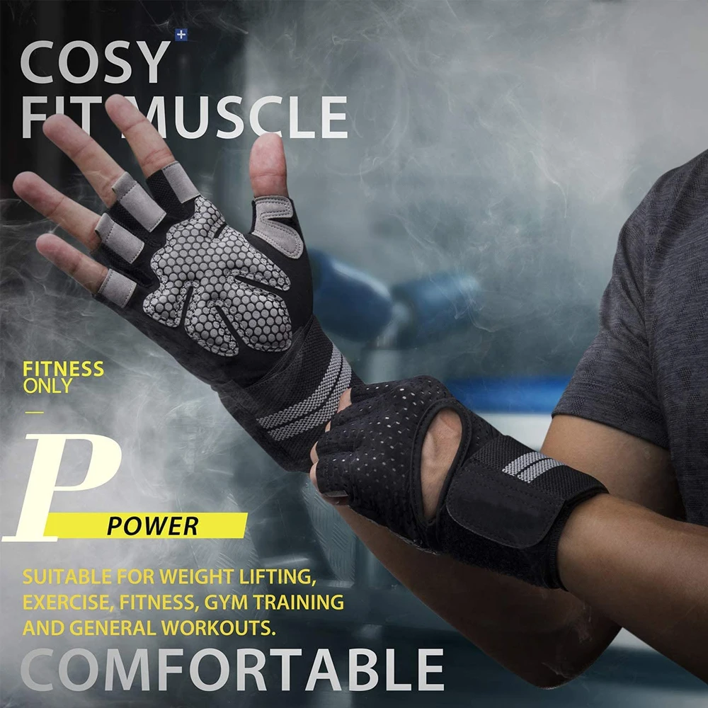 1Pair Half Finger Gym Fitness  - Wrist Wraps Weightlifting Support recension och pris