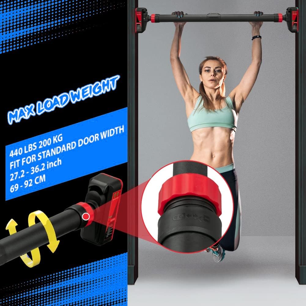 Adjustable Pull Up Bar for Doo - Door Pull Up Bar No Screw recension och pris