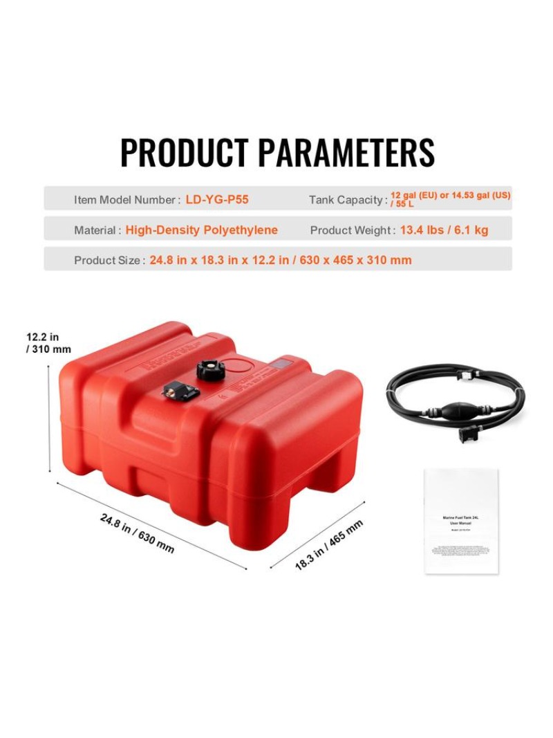 Marine Fuel Tank, 14.53 Gallon - Fishing recension och pris
