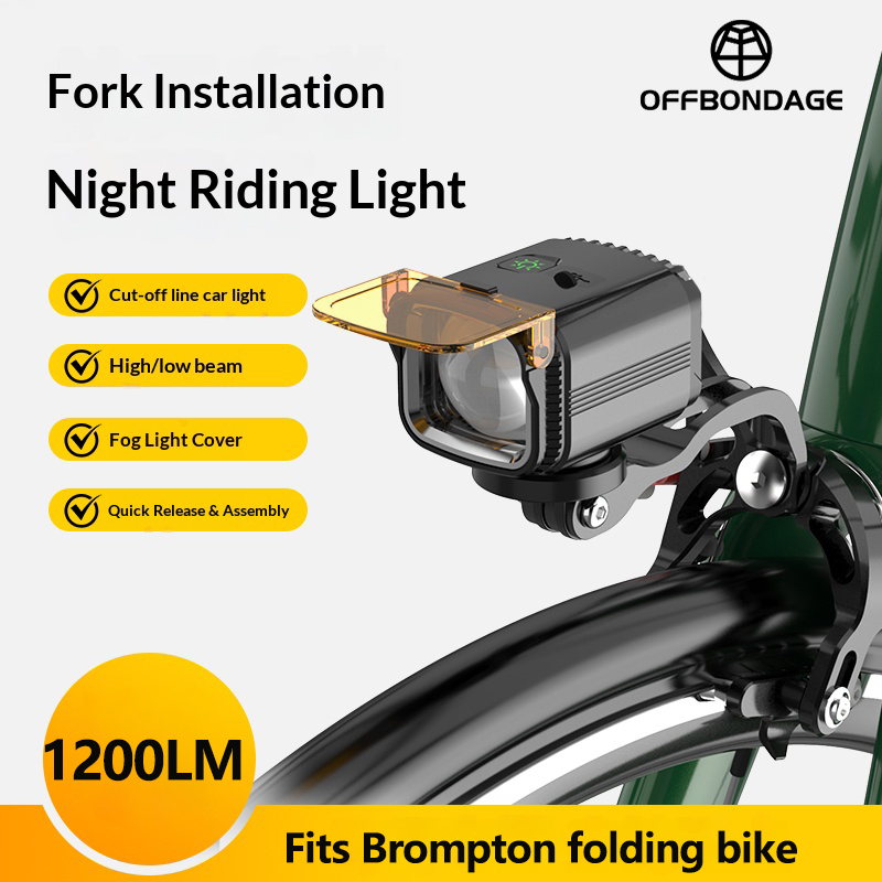 OFFBONDAGE Brompton Folding Bi - Rechargeable Bicycle Headlight 1000 Lumen recension och pris