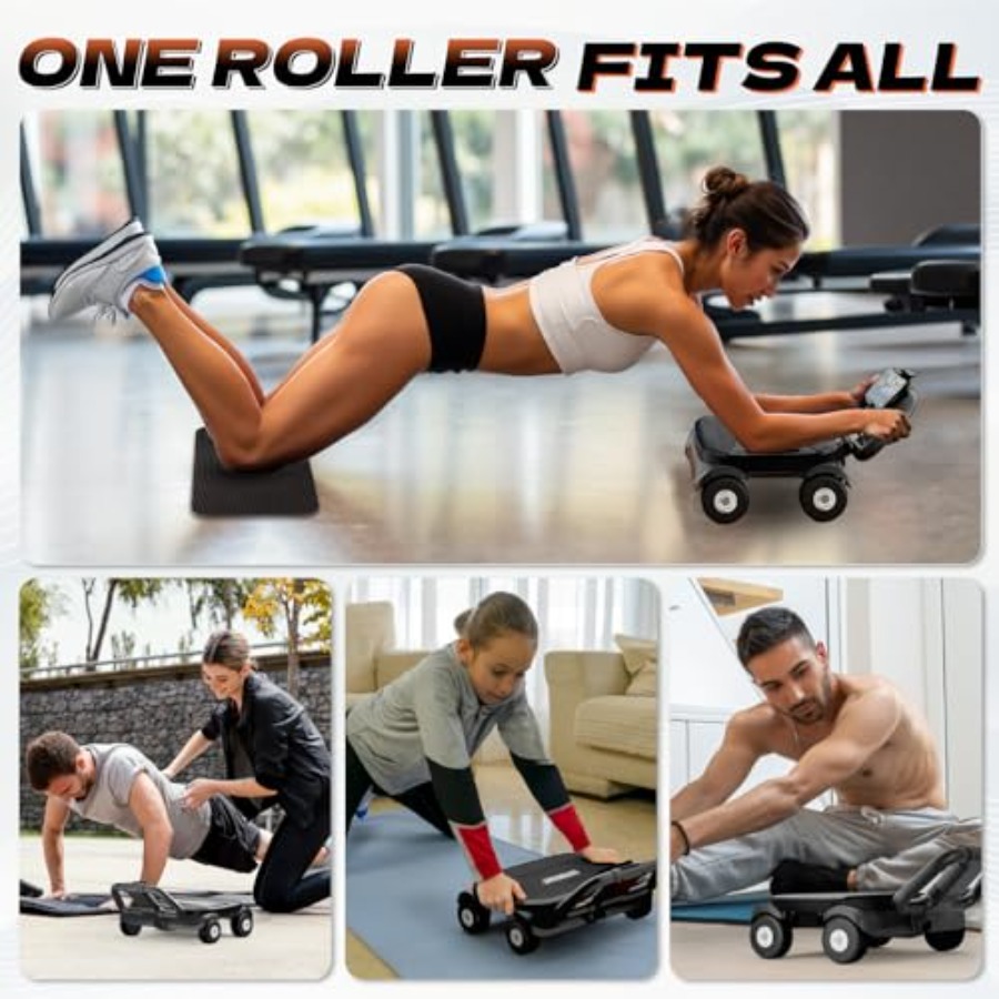 Ab Roller Wheel for home gym c - Ab Roller Wheel With Elbow Support recension och pris